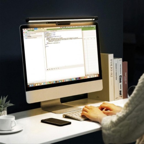 Настольная лампа Baseus на монітор i-wok Series USB Asymmetric Light Source Screen Hanging Light (fighting) Pro Black (DGIWK-P01)