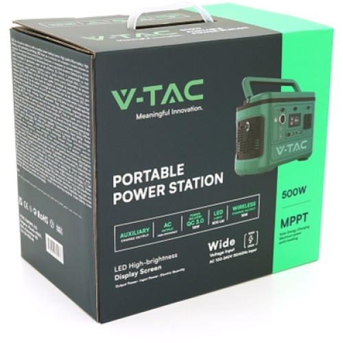 Зарядная станция V-TAC 500W, 568Wh (VT-606)