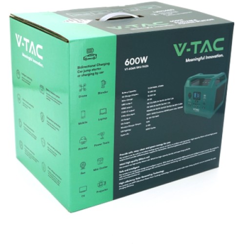Зарядная станция V-TAC 600W, 576Wh (VT-606N)