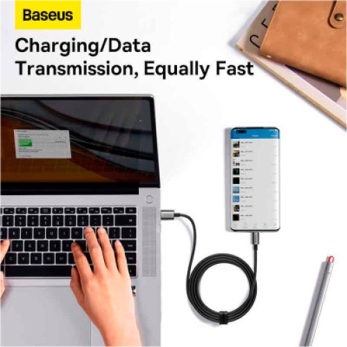 Дата кабель USB 2.0 AM to USB-C 1.5m 100W black Baseus (P10320102114-01)