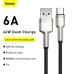 Дата кабель USB-C to USB-C 2.0m 66W metal Baseus (CAKF000201)