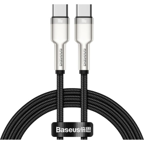 Дата кабель USB-C to USB-C 1.0m 100W metal black Baseus (CATJK-C01) Дата кабель USB-C to USB-C 1.0m 100W metal black Baseus (CATJK-C01)