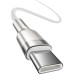 Дата кабель USB-C to USB-C 1.0m 100W metal white Baseus (CATJK-C02) Дата кабель USB-C to USB-C 1.0m 100W metal white Baseus (CATJK-C02)