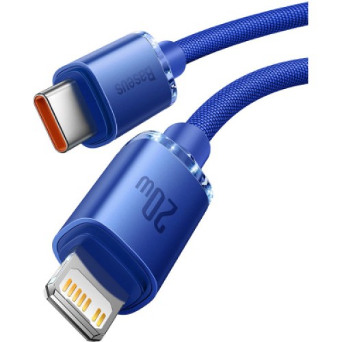 Дата кабель USB-C to Lightning 2.0m 20W blue Baseus (CAJY000303) Дата кабель USB-C to Lightning 2.0m 20W blue Baseus (CAJY000303)