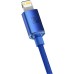 Дата кабель USB-C to Lightning 2.0m 20W blue Baseus (CAJY000303) Дата кабель USB-C to Lightning 2.0m 20W blue Baseus (CAJY000303)