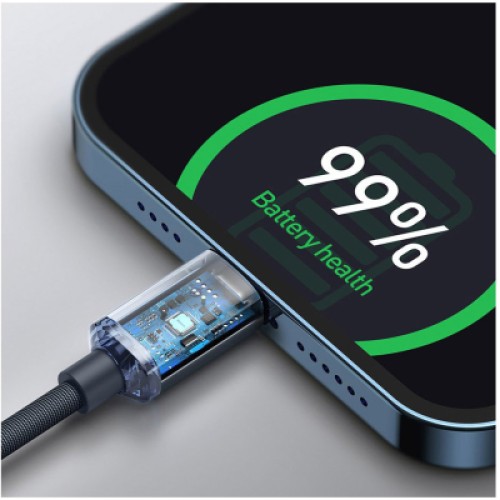 Дата кабель USB-C to Lightning 2.0m 20W blue Baseus (CAJY000303) Дата кабель USB-C to Lightning 2.0m 20W blue Baseus (CAJY000303)