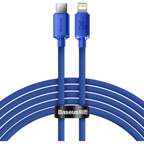 Дата кабель USB-C to Lightning 2.0m 20W blue Baseus (CAJY000303) Дата кабель USB-C to Lightning 2.0m 20W blue Baseus (CAJY000303)
