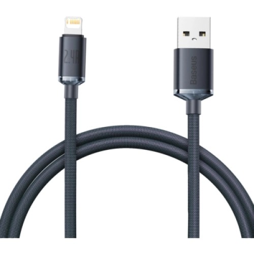 Дата кабель USB 2.0 AM to Lightning 1.2m 2.4A black Baseus (CAJY000001) Дата кабель USB 2.0 AM to Lightning 1.2m 2.4A black Baseus (CAJY000001)