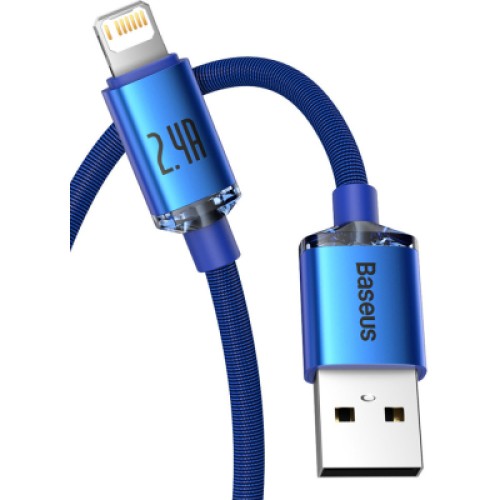 Дата кабель USB 2.0 AM to Lightning 1.2m 2.4A blue Baseus (CAJY000003) Дата кабель USB 2.0 AM to Lightning 1.2m 2.4A blue Baseus (CAJY000003)