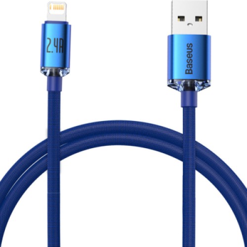 Дата кабель USB 2.0 AM to Lightning 1.2m 2.4A blue Baseus (CAJY000003) Дата кабель USB 2.0 AM to Lightning 1.2m 2.4A blue Baseus (CAJY000003)