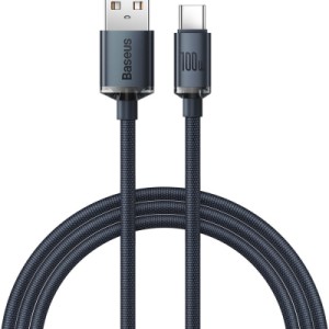Дата кабель USB 2.0 AM to USB-C 1.2m 100W black Baseus (CAJY000401)
