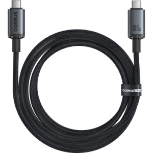 Дата кабель USB-C to USB-C 1.5m 100W USB3.2 20Gb black Baseus (P10318204111-00)