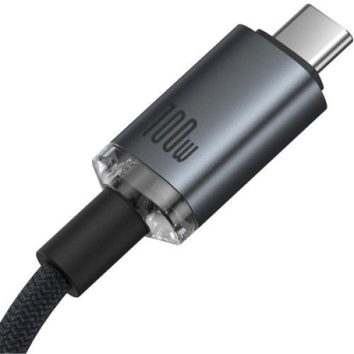 Дата кабель USB-C to USB-C 1.5m 100W USB3.2 20Gb black Baseus (P10318204111-00)