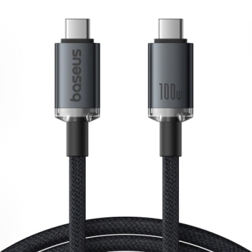 Дата кабель USB-C to USB-C 1.5m 100W USB3.2 20Gb black Baseus (P10318204111-00)