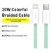Дата кабель USB-C to Lightning 2.0m 20W green Baseus (CALD000106) Дата кабель USB-C to Lightning 2.0m 20W green Baseus (CALD000106)