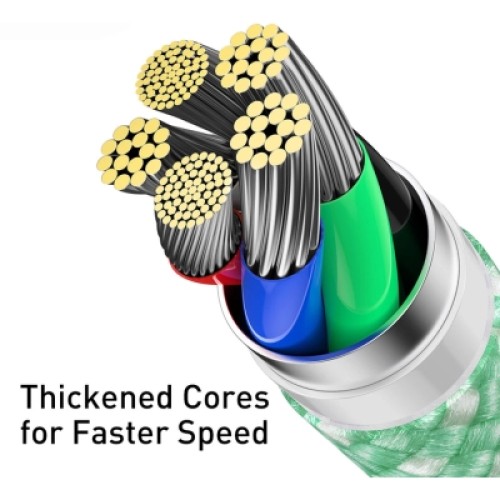 Дата кабель USB-C to Lightning 2.0m 20W green Baseus (CALD000106) Дата кабель USB-C to Lightning 2.0m 20W green Baseus (CALD000106)