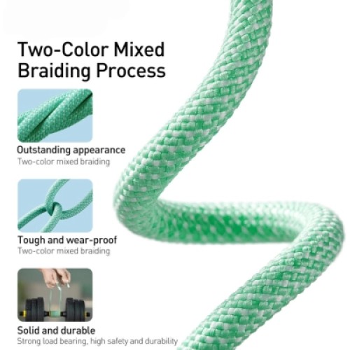 Дата кабель USB-C to Lightning 2.0m 20W green Baseus (CALD000106) Дата кабель USB-C to Lightning 2.0m 20W green Baseus (CALD000106)