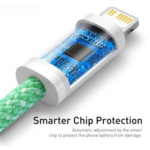 Дата кабель USB-C to Lightning 2.0m 20W green Baseus (CALD000106) Дата кабель USB-C to Lightning 2.0m 20W green Baseus (CALD000106)