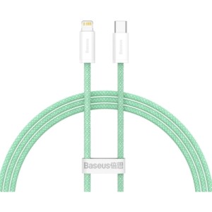 Дата кабель USB-C to Lightning 2.0m 20W green Baseus (CALD000106)