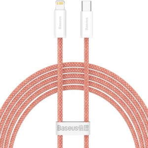 Дата кабель USB-C to Lightning 2.0m 20W orange Baseus (CALD000107)