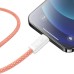 Дата кабель USB-C to Lightning 2.0m 20W orange Baseus (CALD000107) Дата кабель USB-C to Lightning 2.0m 20W orange Baseus (CALD000107)