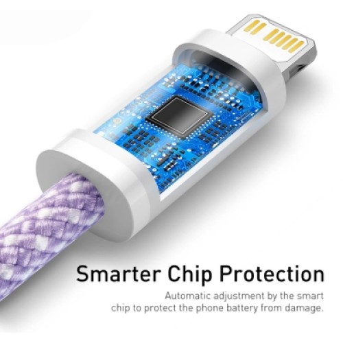 Дата кабель USB-C to Lightning 2.0m 20W purple Baseus (CALD000105) Дата кабель USB-C to Lightning 2.0m 20W purple Baseus (CALD000105)