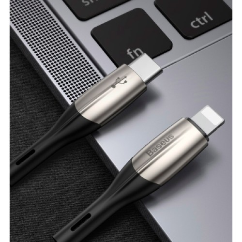 Дата кабель USB-C to Lightning 1.0m 18W black Baseus (CATLSP-01) Дата кабель USB-C to Lightning 1.0m 18W black Baseus (CATLSP-01)