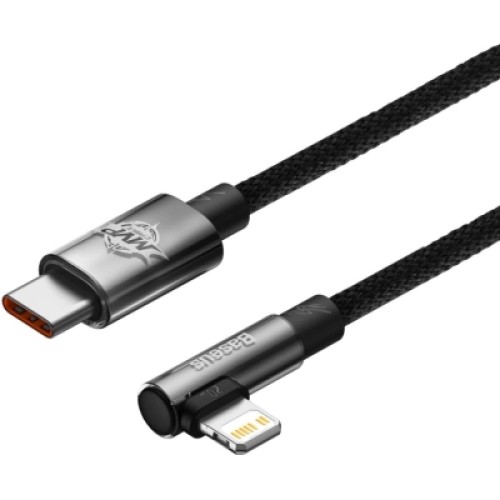 Дата кабель USB-C to Lightning 1.0m 20W 90° corner black Baseus (CAVP000201) Дата кабель USB-C to Lightning 1.0m 20W 90° corner black Baseus (CAVP000201)
