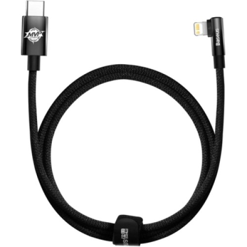 Дата кабель USB-C to Lightning 1.0m 20W 90° corner black Baseus (CAVP000201) Дата кабель USB-C to Lightning 1.0m 20W 90° corner black Baseus (CAVP000201)