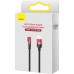 Дата кабель USB-C to Lightning 1.0m 20W 90° corner black/red Baseus (CAVP000220) Дата кабель USB-C to Lightning 1.0m 20W 90° corner black/red Baseus (CAVP000220)