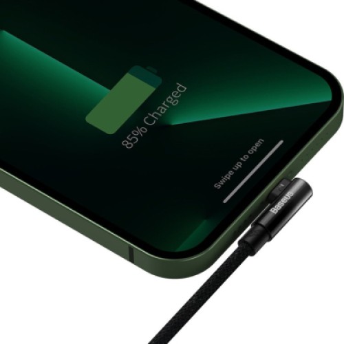 Дата кабель USB 2.0 AM to Lightning 2.0m 2.4A 90° corner black Baseus (CAVP000101) Дата кабель USB 2.0 AM to Lightning 2.0m 2.4A 90° corner black Baseus (CAVP000101)