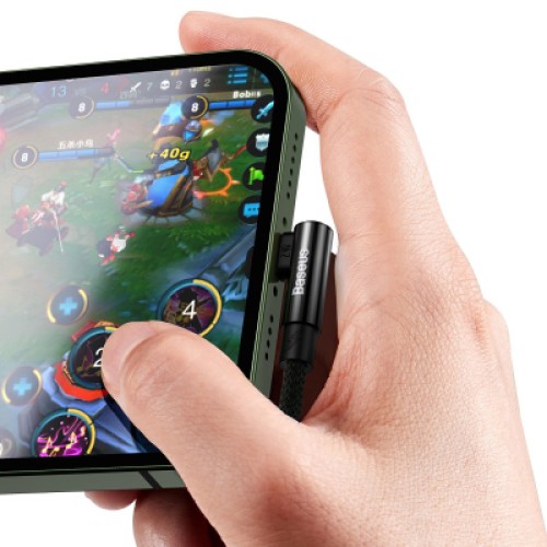 Дата кабель USB 2.0 AM to Lightning 2.0m 2.4A 90° corner black Baseus (CAVP000101) Дата кабель USB 2.0 AM to Lightning 2.0m 2.4A 90° corner black Baseus (CAVP000101)