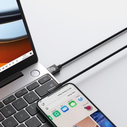 Дата кабель USB 2.0 AM to Lightning 2.0m 2.4A 90° corner black Baseus (CAVP000101) Дата кабель USB 2.0 AM to Lightning 2.0m 2.4A 90° corner black Baseus (CAVP000101)