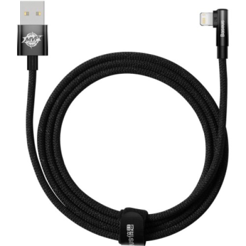 Дата кабель USB 2.0 AM to Lightning 2.0m 2.4A 90° corner black Baseus (CAVP000101) Дата кабель USB 2.0 AM to Lightning 2.0m 2.4A 90° corner black Baseus (CAVP000101)