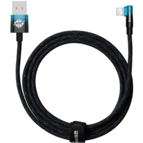 Дата кабель USB 2.0 AM to Lightning 2.0m 2.4A 90° corner black/blue Baseus (CAVP000121) Дата кабель USB 2.0 AM to Lightning 2.0m 2.4A 90° corner black/blue Baseus (CAVP000121)