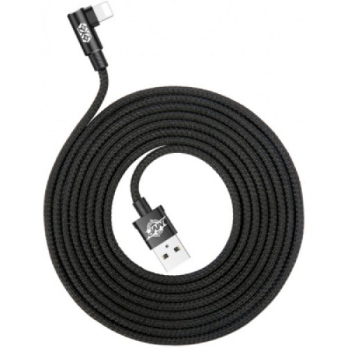 Дата кабель USB 2.0 AM to Lightning 2.0m 1.5A 90° corner black Baseus (CALMVP-A01) Дата кабель USB 2.0 AM to Lightning 2.0m 1.5A 90° corner black Baseus (CALMVP-A01)