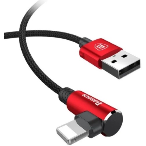 Дата кабель USB 2.0 AM to Lightning 2.0m 1.5A 90° corner red Baseus (CALMVP-A09) Дата кабель USB 2.0 AM to Lightning 2.0m 1.5A 90° corner red Baseus (CALMVP-A09)