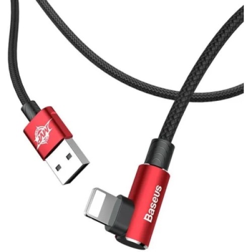 Дата кабель USB 2.0 AM to Lightning 2.0m 1.5A 90° corner red Baseus (CALMVP-A09) Дата кабель USB 2.0 AM to Lightning 2.0m 1.5A 90° corner red Baseus (CALMVP-A09)