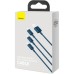 Дата кабель USB 2.0 AM to Lightning + Micro 5P + Type-C 1.5m 3.5A blue Baseus (CAMLTYS-03) Дата кабель USB 2.0 AM to Lightning + Micro 5P + Type-C 1.5m 3.5A blue Baseus (CAMLTYS-03)
