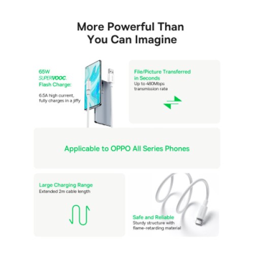 Дата кабель USB 2.0 AM to USB-C 2.0m 65W black Baseus (CAYS001001)