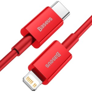 Дата кабель USB-C to Lightning 1.0m 20W red Baseus (CATLYS-A09)