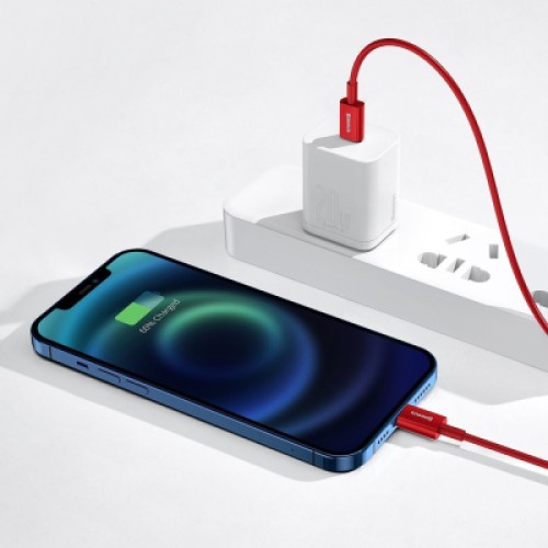 Дата кабель USB-C to Lightning 1.0m 20W red Baseus (CATLYS-A09) Дата кабель USB-C to Lightning 1.0m 20W red Baseus (CATLYS-A09)