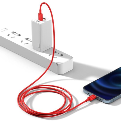 Дата кабель USB-C to Lightning 1.0m 20W red Baseus (CATLYS-A09) Дата кабель USB-C to Lightning 1.0m 20W red Baseus (CATLYS-A09)