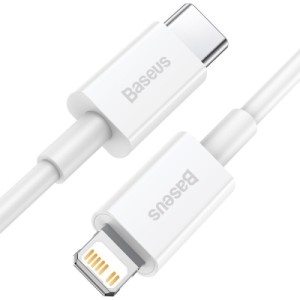 Дата кабель USB-C to Lightning 2.0m 20W white Baseus (CATLYS-C02)