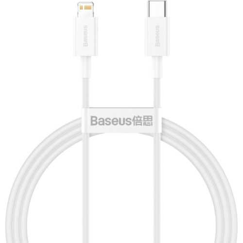 Дата кабель USB-C to Lightning 2.0m 20W white Baseus (CATLYS-C02) Дата кабель USB-C to Lightning 2.0m 20W white Baseus (CATLYS-C02)