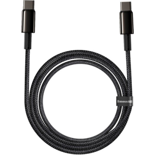 Дата кабель USB-C to USB-C 2.0m 100W black Baseus (CATWJ-A01) Дата кабель USB-C to USB-C 2.0m 100W black Baseus (CATWJ-A01)