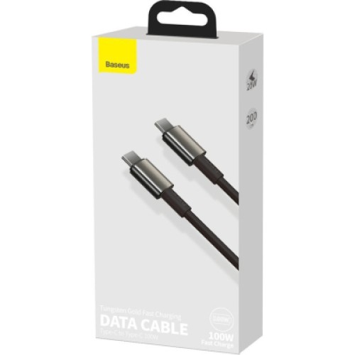 Дата кабель USB-C to USB-C 2.0m 100W black Baseus (CATWJ-A01) Дата кабель USB-C to USB-C 2.0m 100W black Baseus (CATWJ-A01)