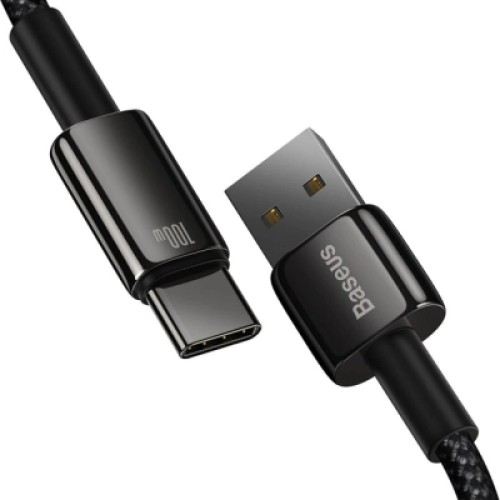 Дата кабель USB 2.0 AM to USB-C 1.0m 100W black Baseus (CAWJ000001) Дата кабель USB 2.0 AM to USB-C 1.0m 100W black Baseus (CAWJ000001)