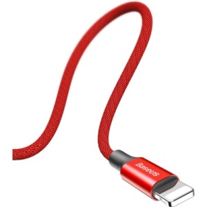 Дата кабель USB 2.0 AM to Lightning 1.8m red Baseus (CALYW-A09)