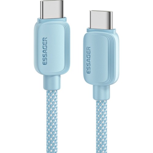 Дата кабель USB-C to USB-C 1.0m 100W blue Essager (EXCTT1-WL03-P) Дата кабель USB-C to USB-C 1.0m 100W blue Essager (EXCTT1-WL03-P)